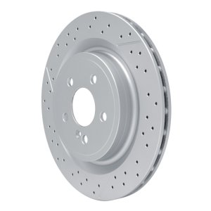 Mercedes-Benz GLA45 AMG Brake Rotor (1) - Rear - R1 Concepts - Drilled and Slotted - `12-`20